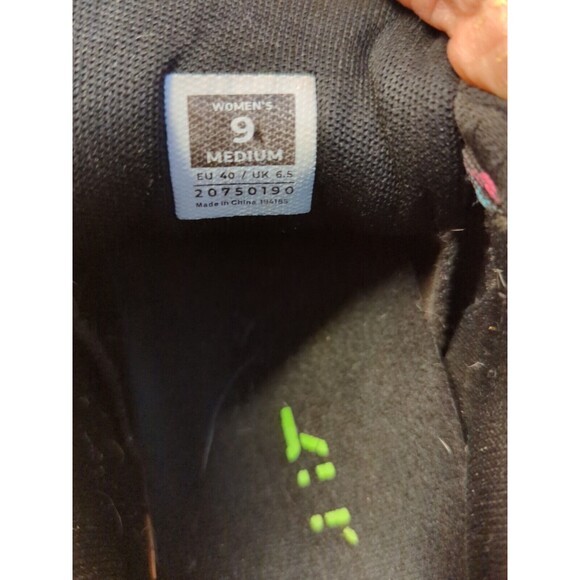 Kuru Atom Sneakers Shoes Womens 9 Lace Up Black Gray Comfort Hiking Outdoor - Picture 8 of 8